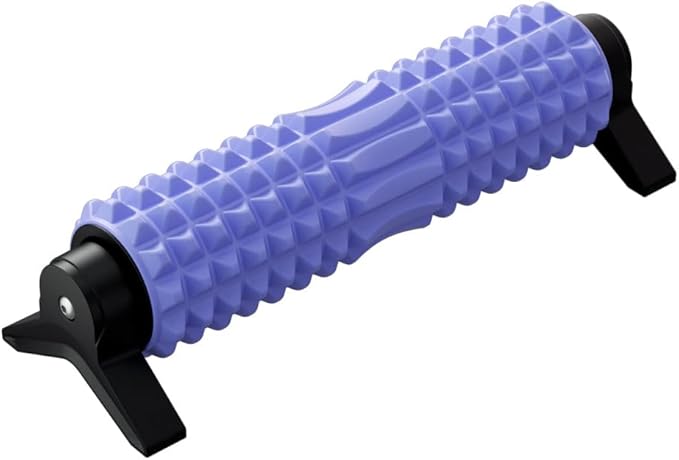 RUNWE Foam Roller with Stand - Bracket Foam Roller for Back Pain, 21 inch Trigger Point Deep Tissue Massage Roller, Medium Density Grid Bracket Foam Rollers, Leg Roller for Muscles Deep Tissue - Bloomnest