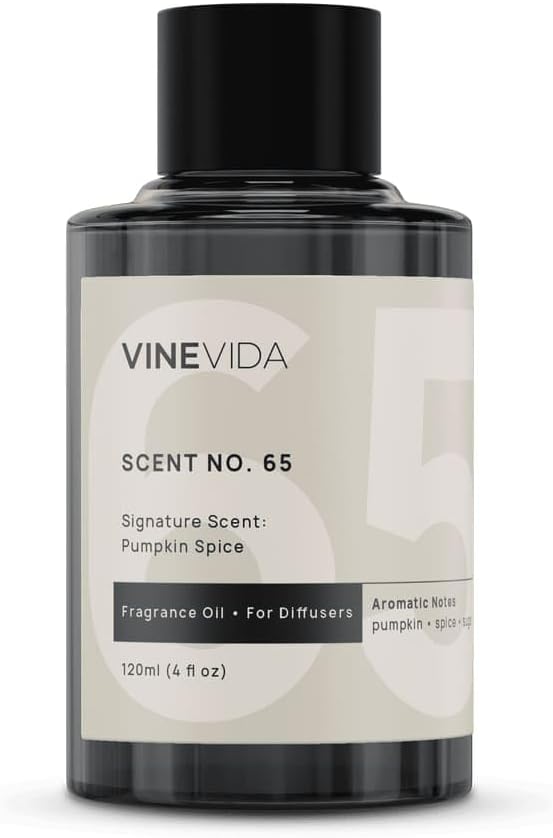 VINEVIDA Pumpkin Spice Fragrance Oil for Cold Air Diffusers - 4 Fl Oz - Fall Essential Oils, Diffuser Oil Refill & Air Freshener Room Spray - Bloomnest