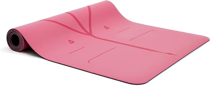 Liforme Travel Yoga mat – Patented Alignment System, Warrior-Like Grip, Non-Slip, Eco-Friendly, Ultra-Lightweight and Sweat Resistant, Made with Natural Rubber