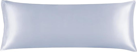 BEDELITE Satin Body Pillow Cover, Super Soft and Cooling Body Pillow Pillowcase for Hair and Skin, Breathable Silky Full Long Pillowcase Cover(20"x54", Evening Haze) - Bloomnest