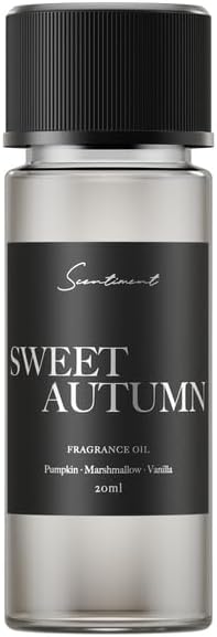 Scentiment Diffuser Oil - Sweet Autumn Fall Collection | Aromatherapy Home Fragrance | Luxurious Scent with Notes of Pumpkin, Marshmallow, Vanilla (20ml) - Bloomnest