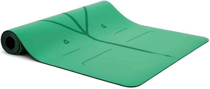 Liforme Travel Yoga mat – Patented Alignment System, Warrior-Like Grip, Non-Slip, Eco-Friendly, Ultra-Lightweight and Sweat Resistant, Made with Natural Rubber