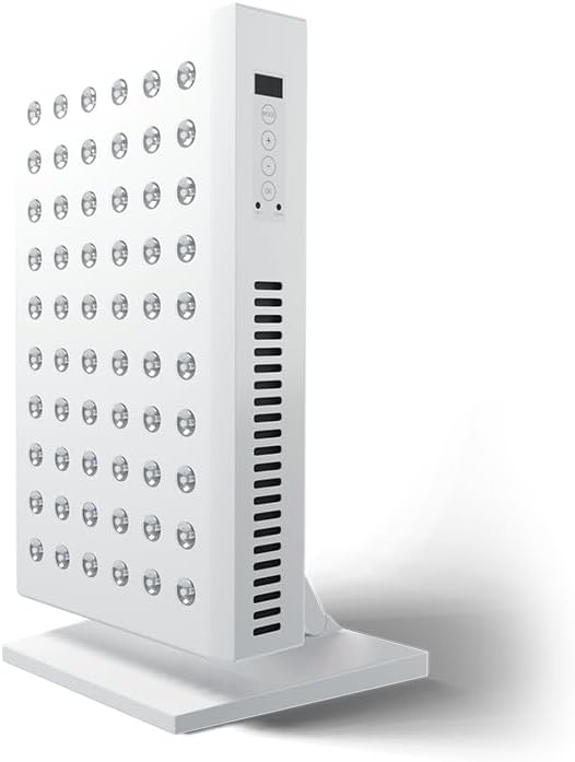 KOZE Red Light Therapy Panel 300W Dual LEDs -660 & 850nm Half Body Red & Near-Infrared, Adjustable Stand, No EMF, Flicker-Free, Pain Relief & Performance, Digital Display - S Series KOZEHealth