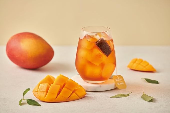 Damtuh Apple Mango Rooibos Cold Brew Tea - Zero Carbs Zero Sugar, Sweet Cold Tea Beverage with Stevia 30g (20 tea bags) - Bloomnest