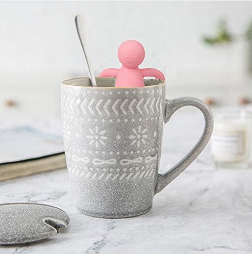 Leden Loose Leaf Tea Steeper Cute Tea Infuser for Girl Kids Extra Fine Mesh Tea Ball Stainless Steel Tea Filter with Silicone Lid for Cup Mug Pot Pink - Bloomnest