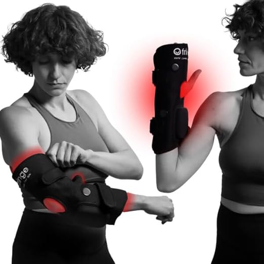 Fringe Red Light Therapy for Body, with Vibration Massage, Use Anywhere, Knee, Elbow, Foot, Hand & Ankle, Both Red 660nm and Infrared 850nm, 360 LED Lights, Sports Recovery JoinFringe