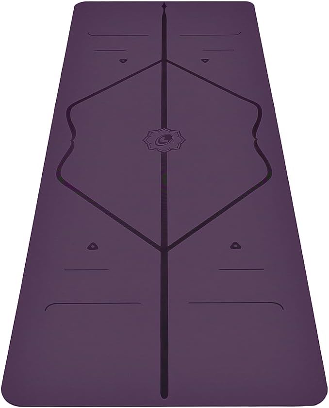Liforme Original Yoga Mat – Free Yoga Bag Included - Patented Alignment System, Warrior-like Grip, Non-slip, Eco-friendly, sweat-resistant, long, wide, 4.2mm thick mat for comfort - Bloomnest