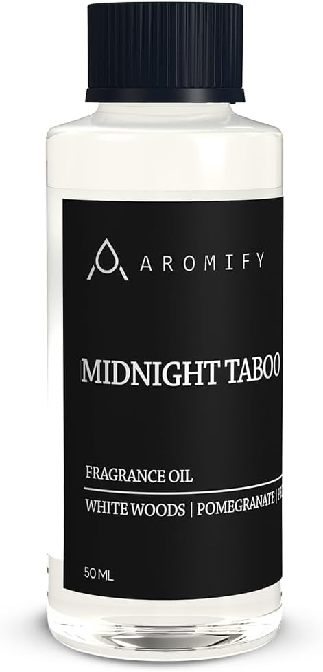 Midnight Taboo Diffuser Oil, Inspired by Luxury Hotels, 1.6 Fl Oz, 50 mL Hotel Scent for Home, Office, Bathroom, Aromatherapy Blend of Essential Oil, Lemon & Pomegranate Scents - Bloomnest