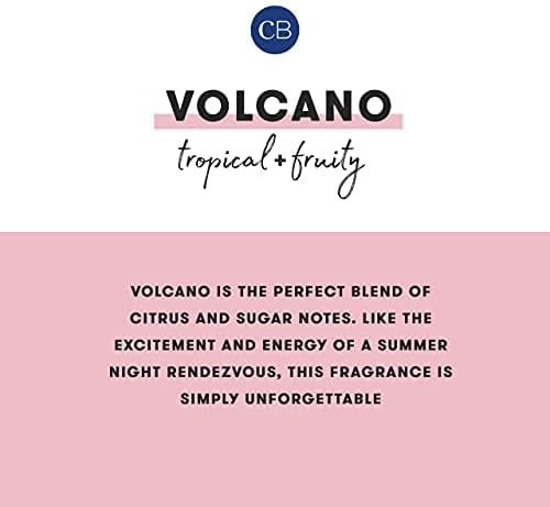 Capri Blue Volcano Scented Candles - Luxury Glass Jar Candles for Home Scented with Tropical Fruit & Sugared Citrus - Soy Wax Blend - Capri Blue Volcano - Blue Color (8 oz) - Bloomnest