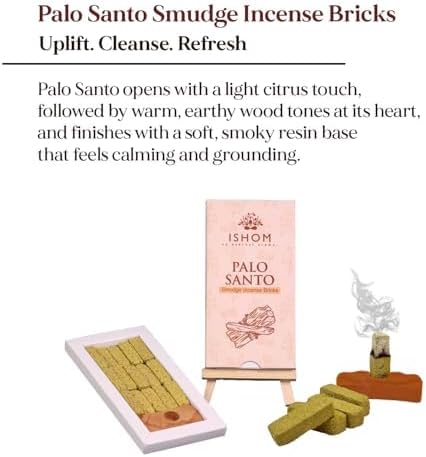Palo Santo Smudge Incense Bricks Combo Pack of 45 (3 Packs x 15 Bricks) | Made with 100% Natural Palo Santo Wood Ethically Sourced from Peru | Ideal for Cleansing, Home Purification & Aromatherapy AROVATIKA