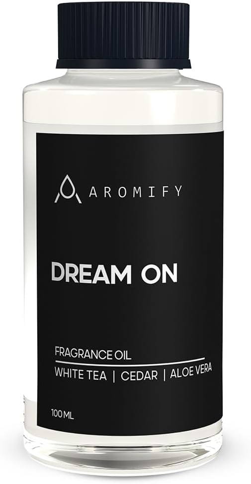 Dream On Diffuser Oil, Luxury Hotel Scent Diffuser Oil for Home, Office & Spa, Fragrance Essential Oils for Aromatherapy, Aloe Vera & Cedarwood, 3.3 FL Oz, 100 mL - Bloomnest