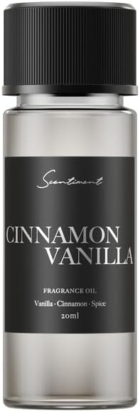 Scentiment Diffuser Oil - Cinnamon Vanilla Winter Collection | Aromatherapy Home Fragrance | Luxurious Scent with Notes of Vanilla, Cinnamon and Spices (20ml) - Bloomnest