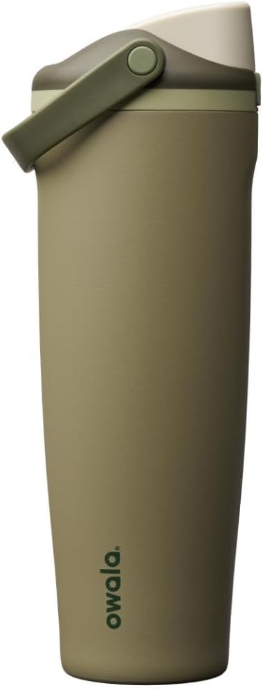 Owala FreeSip Sway Insulated Stainless Steel Water Bottle with Two-Way Spout, Built-In Straw and Bucket Handle, Made for Travel, School, and Sports, 40oz, BPA Free, Leak Proof, Off Road Owala