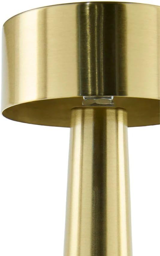 Mark&Day Table Lamps, Tryone Traditional Metallic - Brass Bedside Table Lamp for Nightstand Bedroom, Living Room or Office (9" H x 4" W x 4" D) - Bloomnest