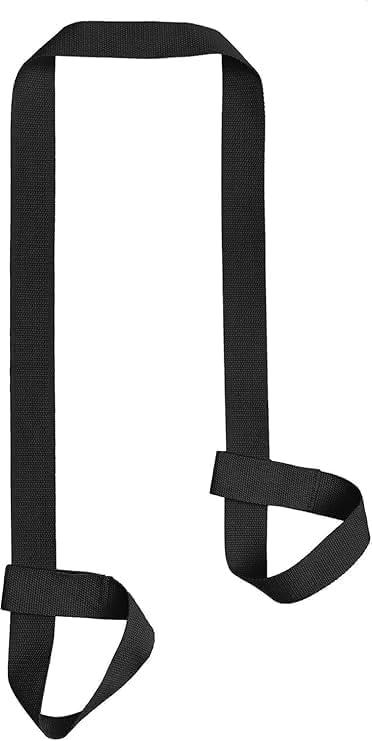 MRZZATA Yoga Mat Carrier Strap Long - Adjustable Thick and Wide Strap for Carrying Mat or Stretching, Black