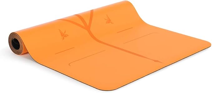 Liforme Travel Yoga mat – Patented Alignment System, Warrior-Like Grip, Non-Slip, Eco-Friendly, Ultra-Lightweight and Sweat Resistant, Made with Natural Rubber