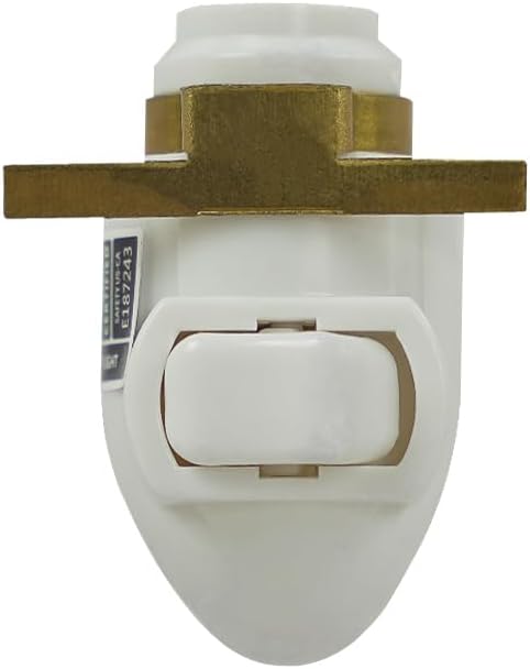 BOXCASA Night Lamp Base,360° Plug in Night Light Module Includes 2 Bulb,Warm Yellow,Great for Making Your Own DIY Decorative Night Lights,Stained Glass (Metal Clip,2 Pin Plug, White) - Bloomnest