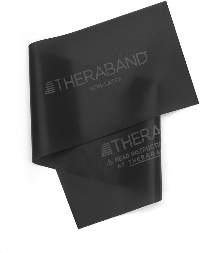 THERABAND Resistance Band 25 Yard Roll, Non-Latex Professional Elastic Stretch Bands for Upper & Lower Body Exercise Workouts, Physical Therapy, Lower Pilates, Flexibility, & Rehab, Dispenser Box - Bloomnest