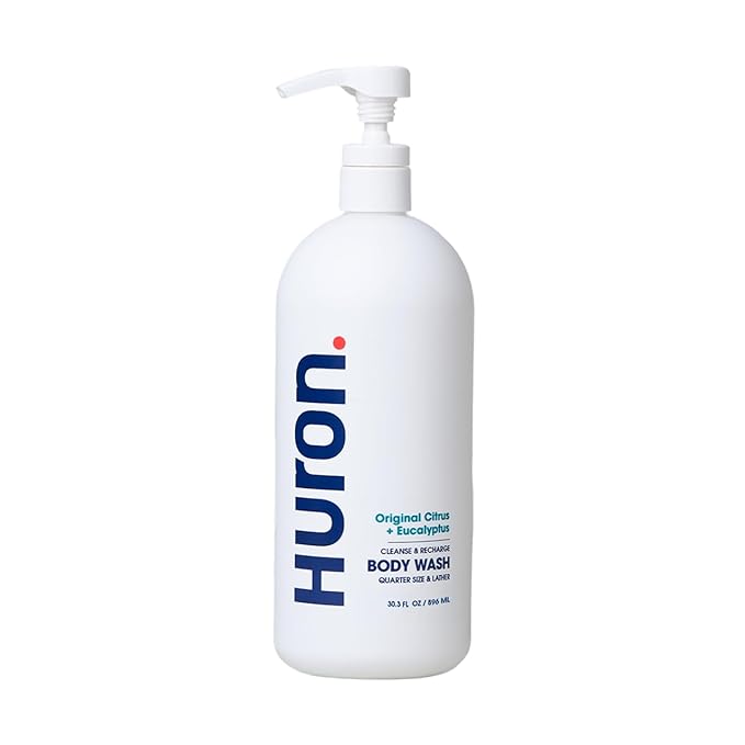 Huron Men's Moisturizing Body Wash - Crisp Citrus, Eucalyptus, Mint, Aromatic Greens - 32 fl oz - Bloomnest