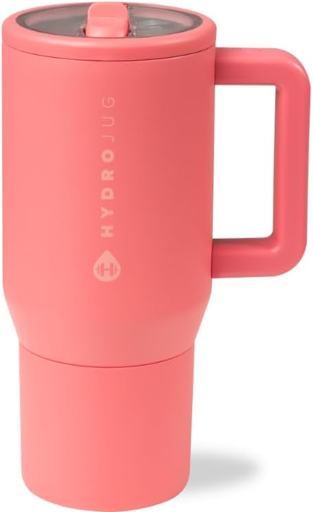 HydroJug Kids - 20 oz Insulated Kids Water Bottle with Flip Straw & Handle | Leak-Proof & Durable | Perfect for School, Sports, Lunch, Travel & Camp, Salmon - Bloomnest