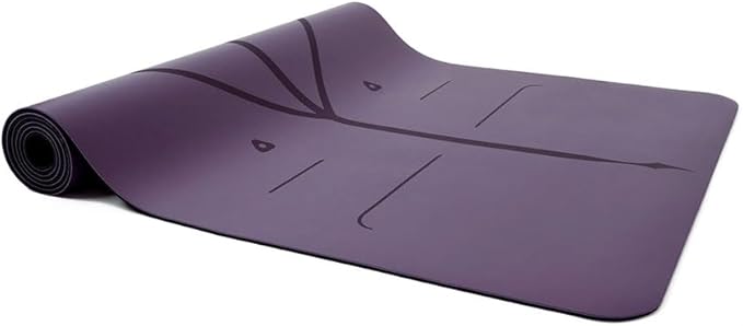 Liforme Original Yoga Mat – Free Yoga Bag Included - Patented Alignment System, Warrior-like Grip, Non-slip, Eco-friendly, sweat-resistant, long, wide, 4.2mm thick mat for comfort - Bloomnest