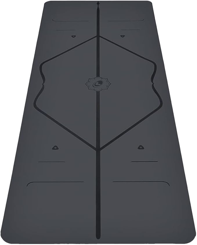 Liforme Original Yoga Mat – Free Yoga Bag Included - Patented Alignment System, Warrior-like Grip, Non-slip, Eco-friendly, sweat-resistant, long, wide, 4.2mm thick mat for comfort - Bloomnest
