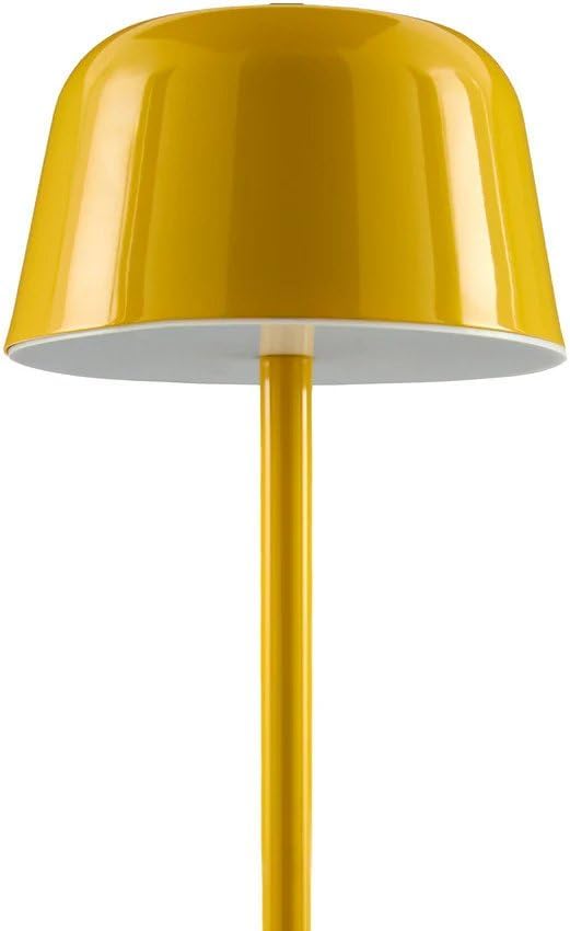 Mark&Day Table Lamps, Myka Traditional Bright Yellow Bedside Table Lamp for Nightstand Bedroom, Living Room or Office (11" H x 5" W x 5" D) - Bloomnest