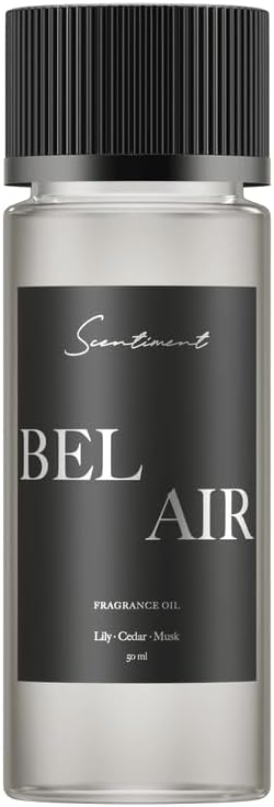 Scentiment Diffuser Oil – Bel Aiir | Aromatherapy Home Fragrance | Elegant Floral & Wood Notes with Jasmine, Lily, Cedar & Musk | 50ml - Bloomnest