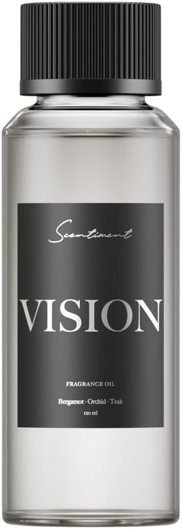 Scentiment Diffuser Oil - Vision Designer Collection | Aromatherapy Home Fragrance | Luxurious Scent with Notes of Bergamot, Orchid, Teak (120ml) - Bloomnest