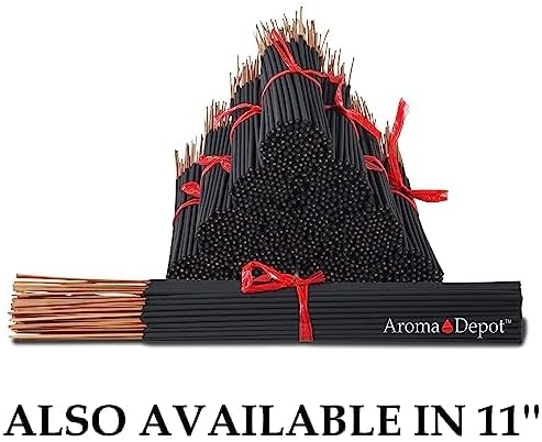 Sage & Citrus Most Exotic Charcoal Incense Sticks. Approx. 85 to 100 Sticks Per Bundle, Length - 7 Inches, Each Natural Stick Burns for 35 to 45 mins Each. Long Lasting.100% Pure AromaDepotInc