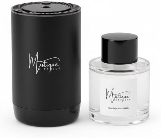 Mistique Smart Portable Waterless Car and Home Fragrance Oil Diffuser with LED Ceiling Lighting - Essential Oil Diffuser, Car Air Freshener & Single Room Home air Freshner JK-577 Fragrance - Bloomnest