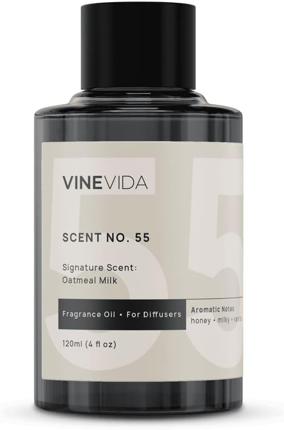 VINEVIDA [4 Fl Oz] Oatmeal Milk Fragrance Oil for Cold Air Diffusers, Essential Oils for Diffuser Oil Refill & Air Freshener Room Spray - Bloomnest
