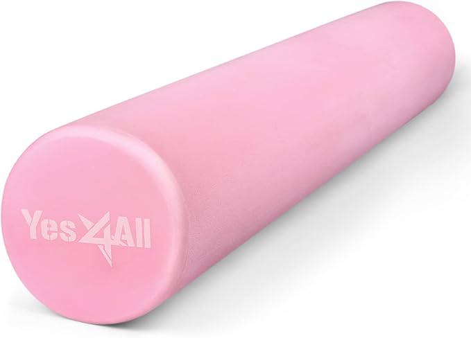 Yes4All EVA Firm Foam Roller for Back - Round Back Roller for Exercise, Yoga & Pilates 12/18/24/36 inch - Bloomnest