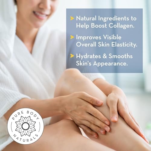 Pure Body Naturals Anti Cellulite Massage Oil, 8 fl oz | 100% Natural Cellulite Remover for Legs and Thighs | Chemical Free Firming Body Massage Oil for Women, Tightens Skin and Reduces Stretch Marks - Bloomnest