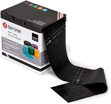 Body Sport Exercise Band, 50 yd. x 4 in. Roll - Home & Gym Fitness Equipment for Stretching, Strength Training & Physical Therapy - Bloomnest