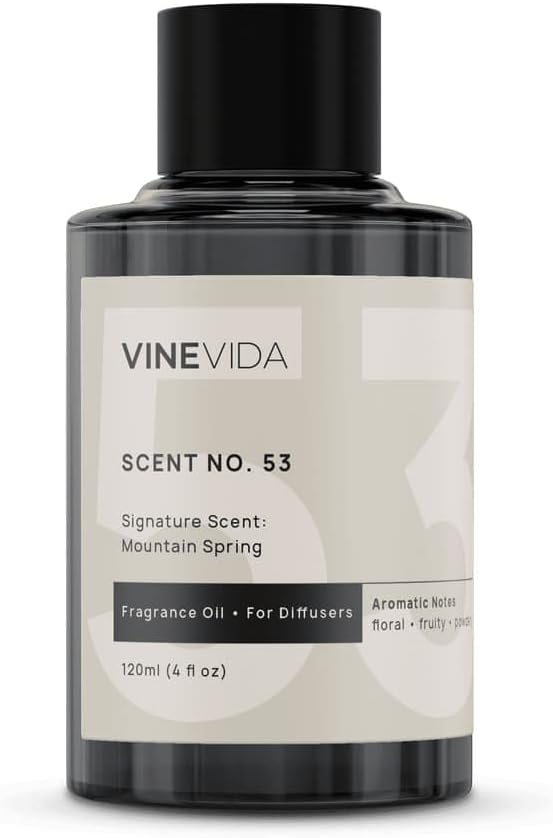 VINEVIDA [4 Fl Oz] Mountain Spring Fragrance Oil for Cold Air Diffusers, Essential Oils for Diffuser Oil Refill & Air Freshener Room Spray - Bloomnest