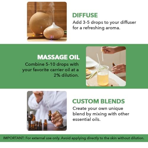 Majestic Pure Tea Tree Essential Oil with Glass Dropper - 2 Fl Oz - 100% Pure and Natural Tea Tree Oil - Premium Grade Essential Oils for Diffuser, Aromatherapy, Soap and Candle Making - Bloomnest