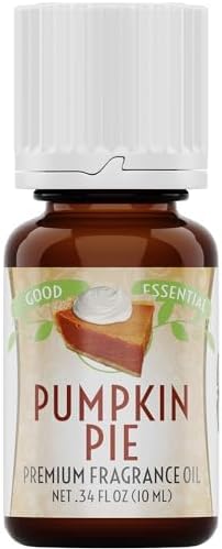 Good Essential Professional Pumpkin Pie Fragrance Oil 10 ml for Halloween, Candles, Soaps, Lotions, Perfume 0.33 fl oz - Pumpkin Scent for Candles & Diffusers GoodEssential