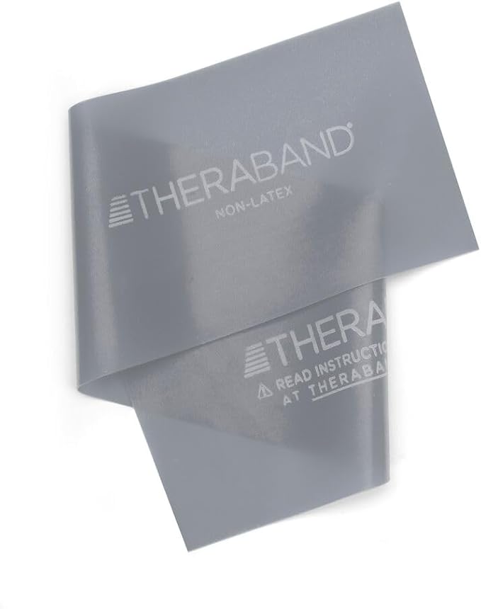THERABAND Resistance Band 25 Yard Roll, Non-Latex Professional Elastic Stretch Bands for Upper & Lower Body Exercise Workouts, Physical Therapy, Lower Pilates, Flexibility, & Rehab, Dispenser Box - Bloomnest