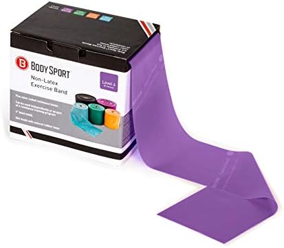 Body Sport Exercise Band, 50 yd. x 4 in. Roll - Home & Gym Fitness Equipment for Stretching, Strength Training & Physical Therapy - Bloomnest
