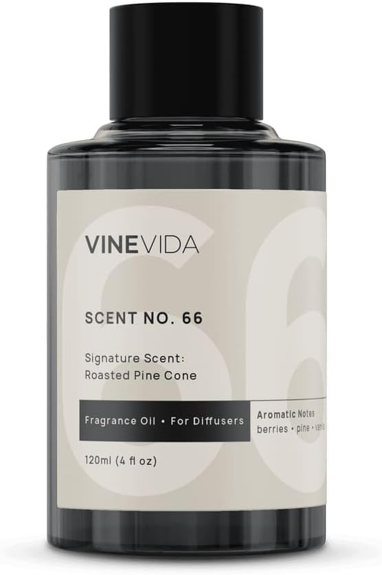 VINEVIDA [4 Fl Oz] Roasted Pine Cone Fragrance Oil for Cold Air Diffusers, Essential Oils for Diffuser Oil Refill & Air Freshener Room Spray - Bloomnest