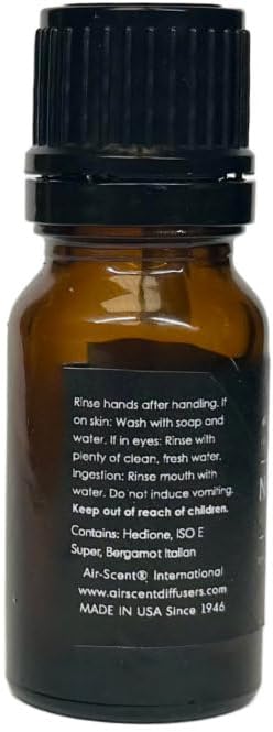 AirScent Hotel Diffuser Oil No. 1010 - Ginger Jasmine Tonka Bean - Hotel Scent Dupe - Premium Fragrance Oil for Ultrasonic and Waterless Diffuser - 10 mL, .34 fl oz Glass Dropper Bottle - Bloomnest