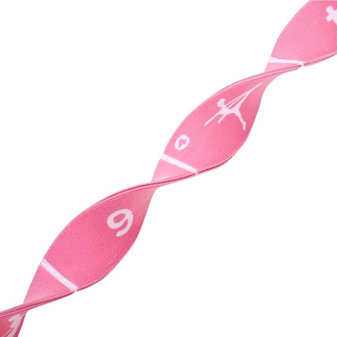 Multi-Functional Slimming Resistance Bands Yoga Straps Elastic Stretching Band 10/12 Loops for Pilates, Latin Training, Dance, Gymnastics, Fitness, Ballet and Physical Therapy - Bloomnest
