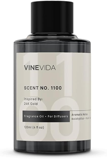 VINEVIDA [4 Fl Oz] Scent NO. 1100 Fragrance Oil for Cold Air Diffusers, Aromatic Notes of Eucalyptus, Lavender, Oak, Clove & Musk Essential Oils for Diffuser Oil Refill & Air Freshener Room Spray - Bloomnest