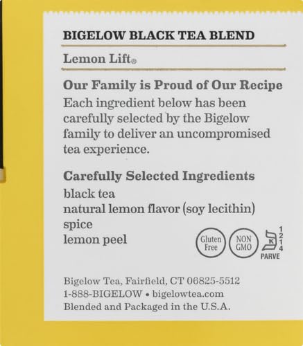 Bigelow Tea Lemon Lift Tea, 6 Count - Bloomnest