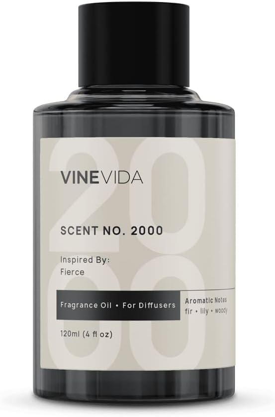 VINEVIDA [4 Fl Oz] Scent NO. 2000 Fragrance Oil for Cold Air Diffusers, Aromatic Notes of Fir Lily Woodsy, Essential Oils for Diffuser Oil Refill & Air Freshener Room Spray - Bloomnest