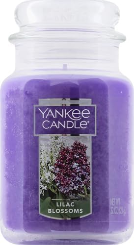 Yankee Candle Lilac Blossoms Scented Classic 22oz Large Jar Single Wick Candle Over 110 Hours of Burn Time Perfect for Gifting Gatherings and Seasonal Decorations - Bloomnest