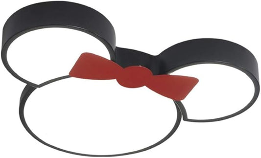 Acrylic Flush Mount LED Ceiling Light with Cartoon Mouse Shade for Kids' Bedroom - Bloomnest