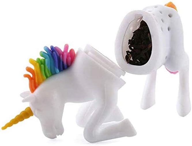 Cute Snail Shape Silicone Tea Bag Holder Tea Infuser Tea Filters Unicorn Tea Infusion Tea Strainer Steeper Shape Silicone Wine Cup Tag Tea Holders Suitable for Family Parties Office Supplies 6PCS