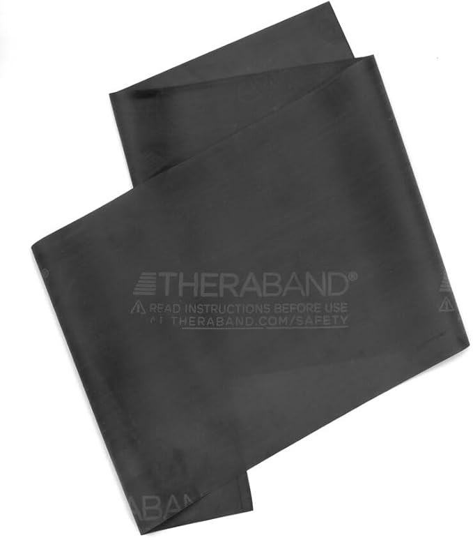 THERABAND Resistance Band, Black, Special Heavy, 50-Yard Roll, Latex Elastic Band for Exercise - Bloomnest